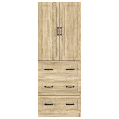 Cabinet Set 2 pcs 66 x 34.5 x 87 cm Engineered Wood Sonoma Oak