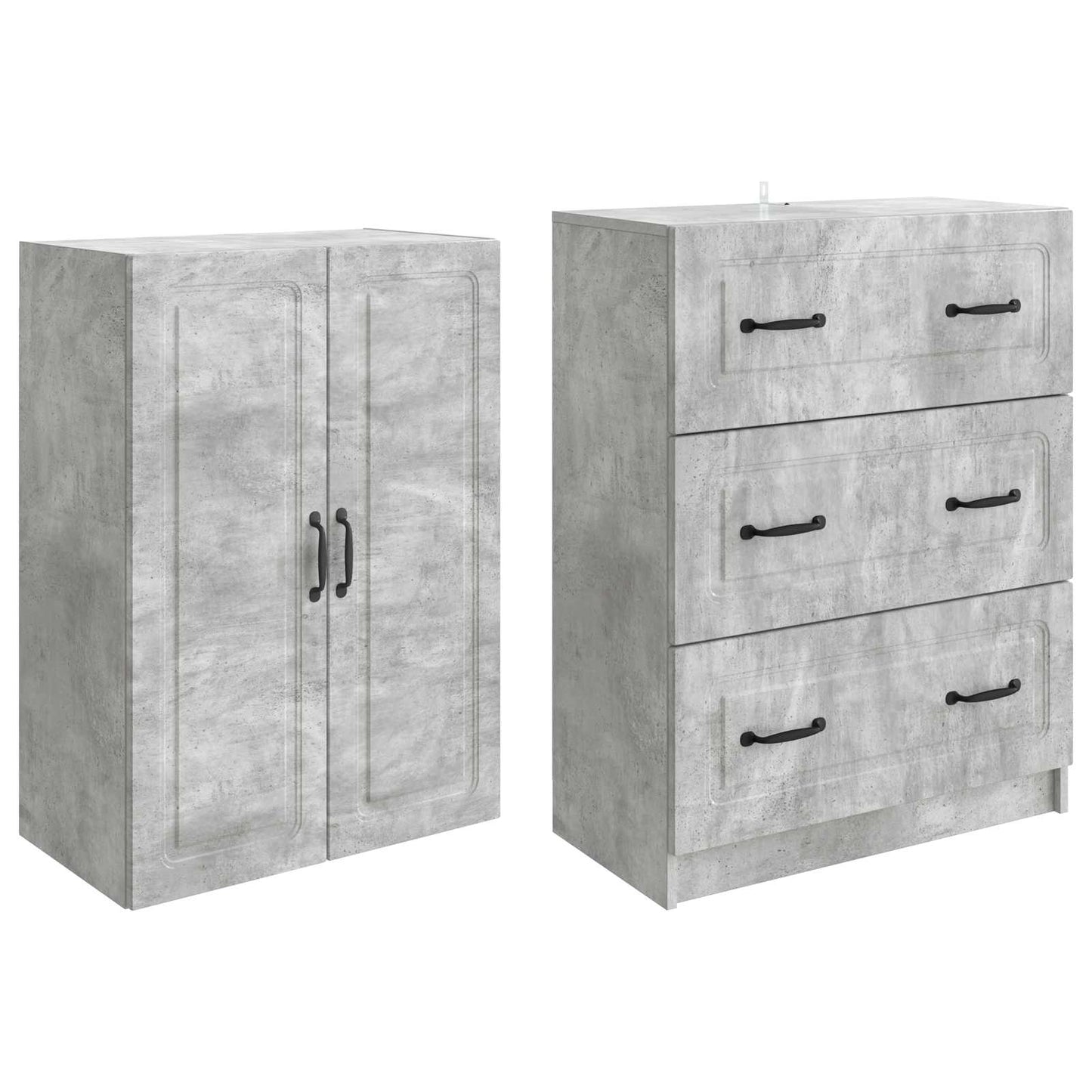 Cabinet Set 2 pcs 66 x 34.5 x 87 cm Engineered Wood