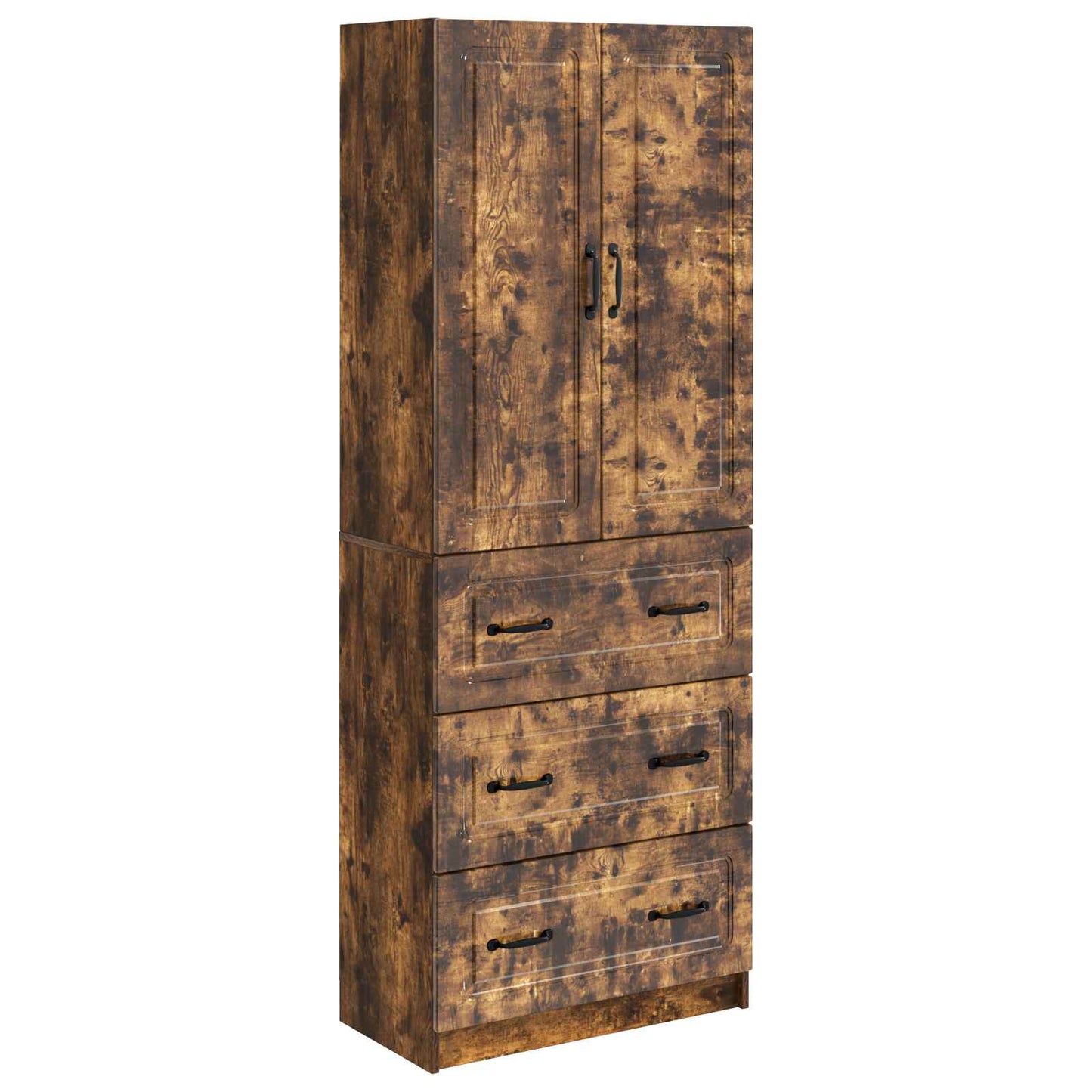 Cabinet Set 2 pcs 66 x 34.5 x 87 cm Engineered Wood Smoked Oak