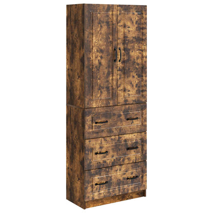 Cabinet Set 2 pcs 66 x 34.5 x 87 cm Engineered Wood Smoked Oak