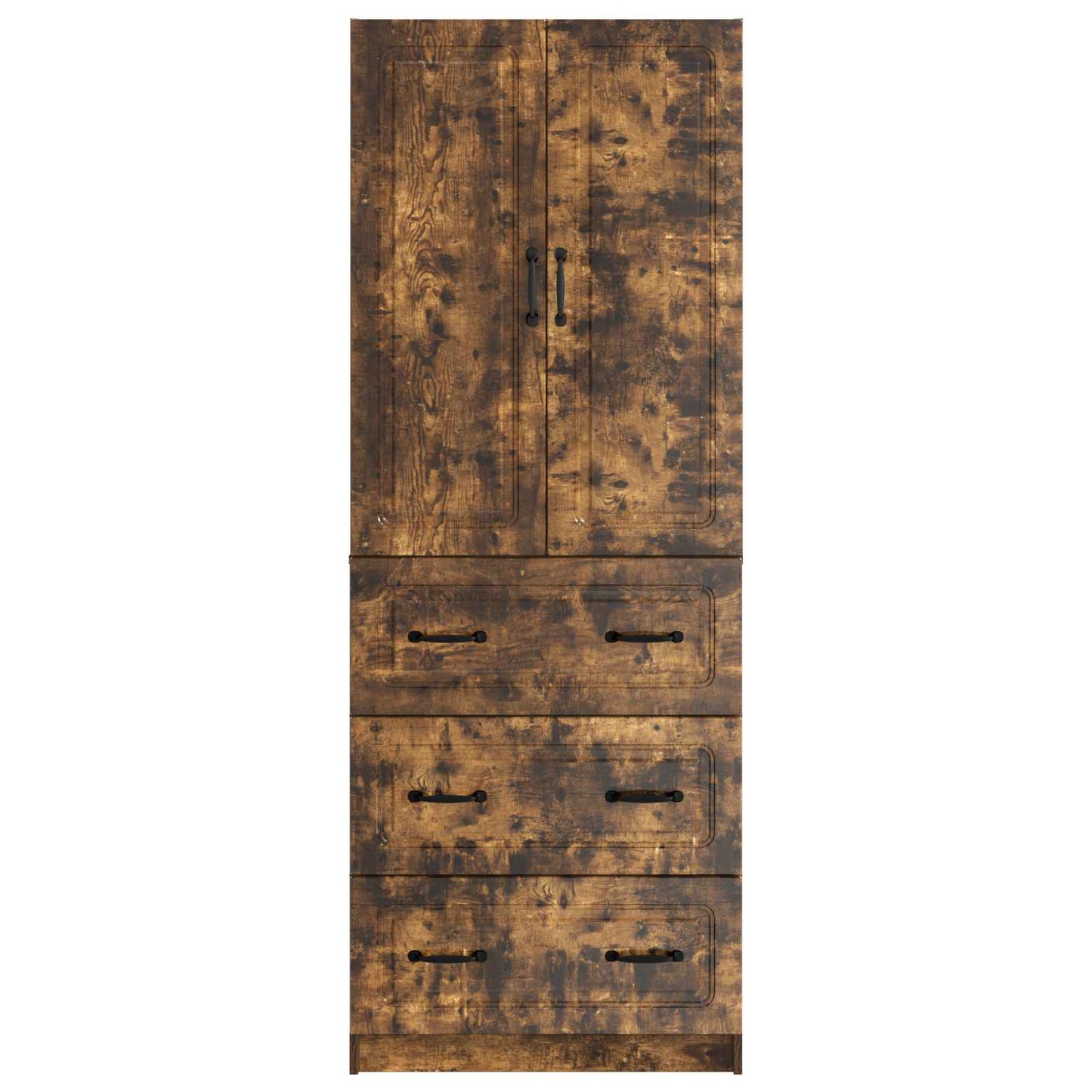 Cabinet Set 2 pcs Smoked Oak 66 x 34.5 x 87 cm Engineered Wood