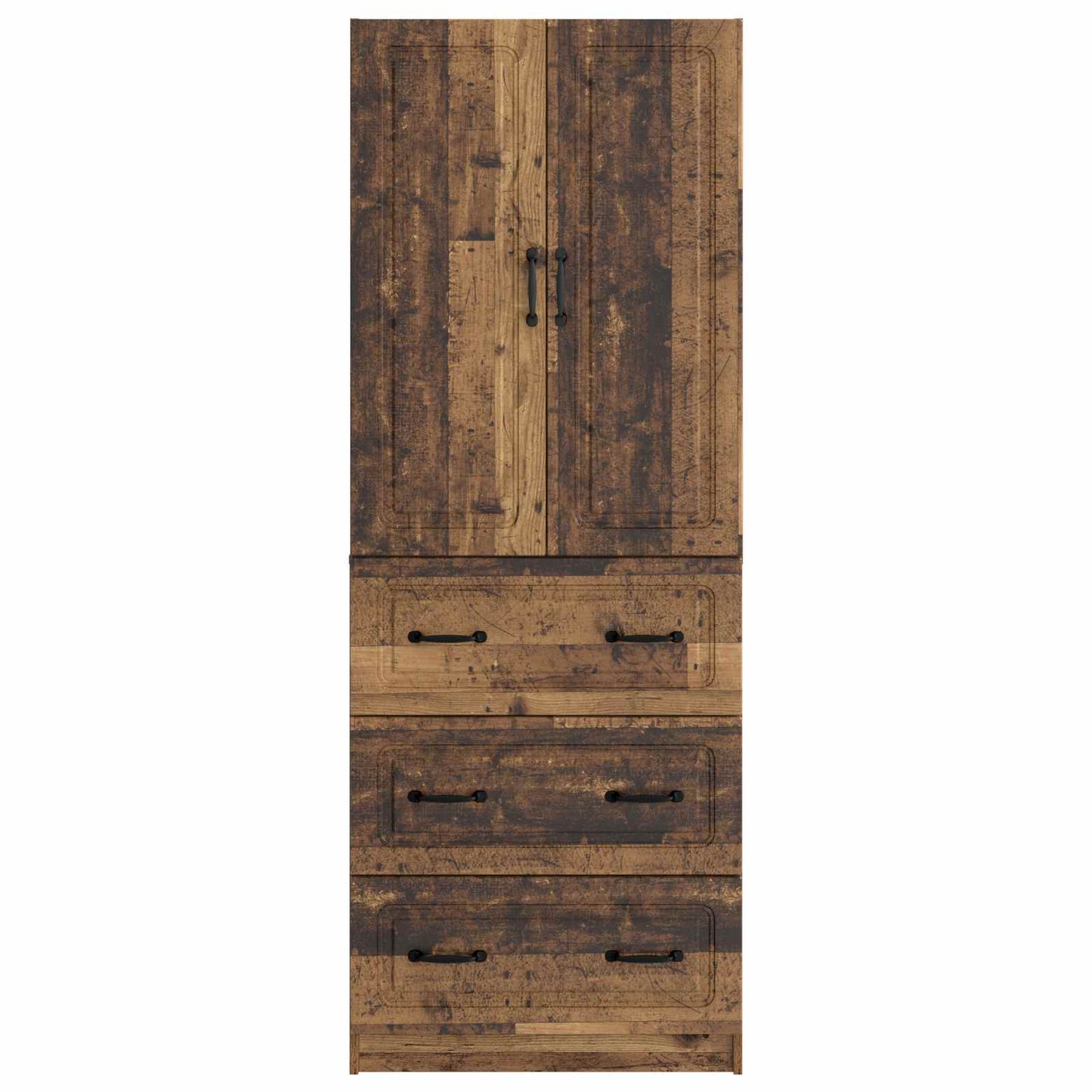 Cabinet Set 2 pcs 66 x 34.5 x 87 cm Engineered Wood Old Wood