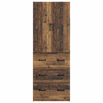 Cabinet Set 2 pcs 66 x 34.5 x 87 cm Engineered Wood Old Wood