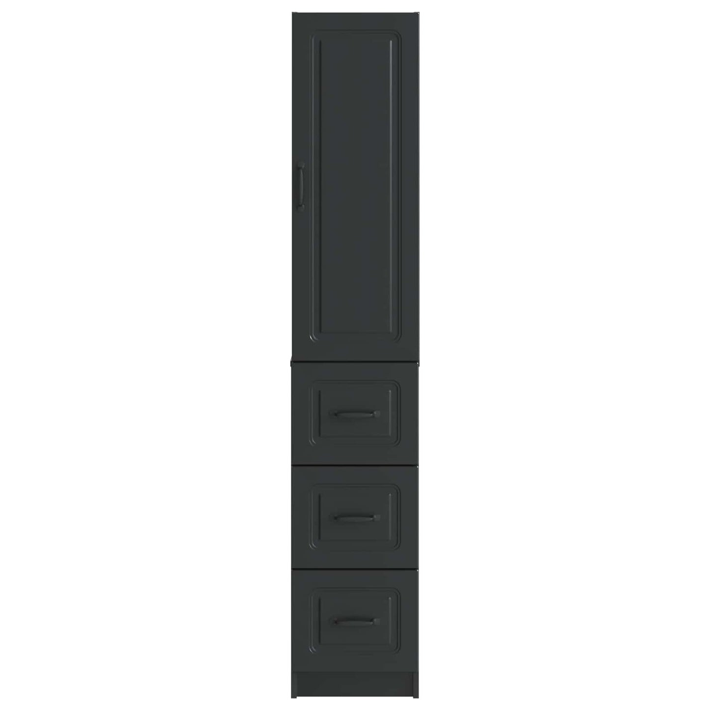 Cabinet Set 2 pcs 33 x 34.5 x 87 cm Engineered Wood Black