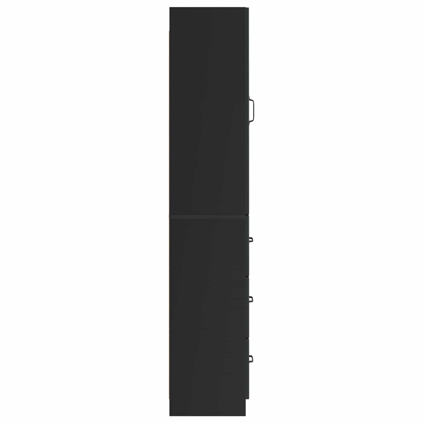 Cabinet Set 2 pcs 33 x 34.5 x 87 cm Engineered Wood Black