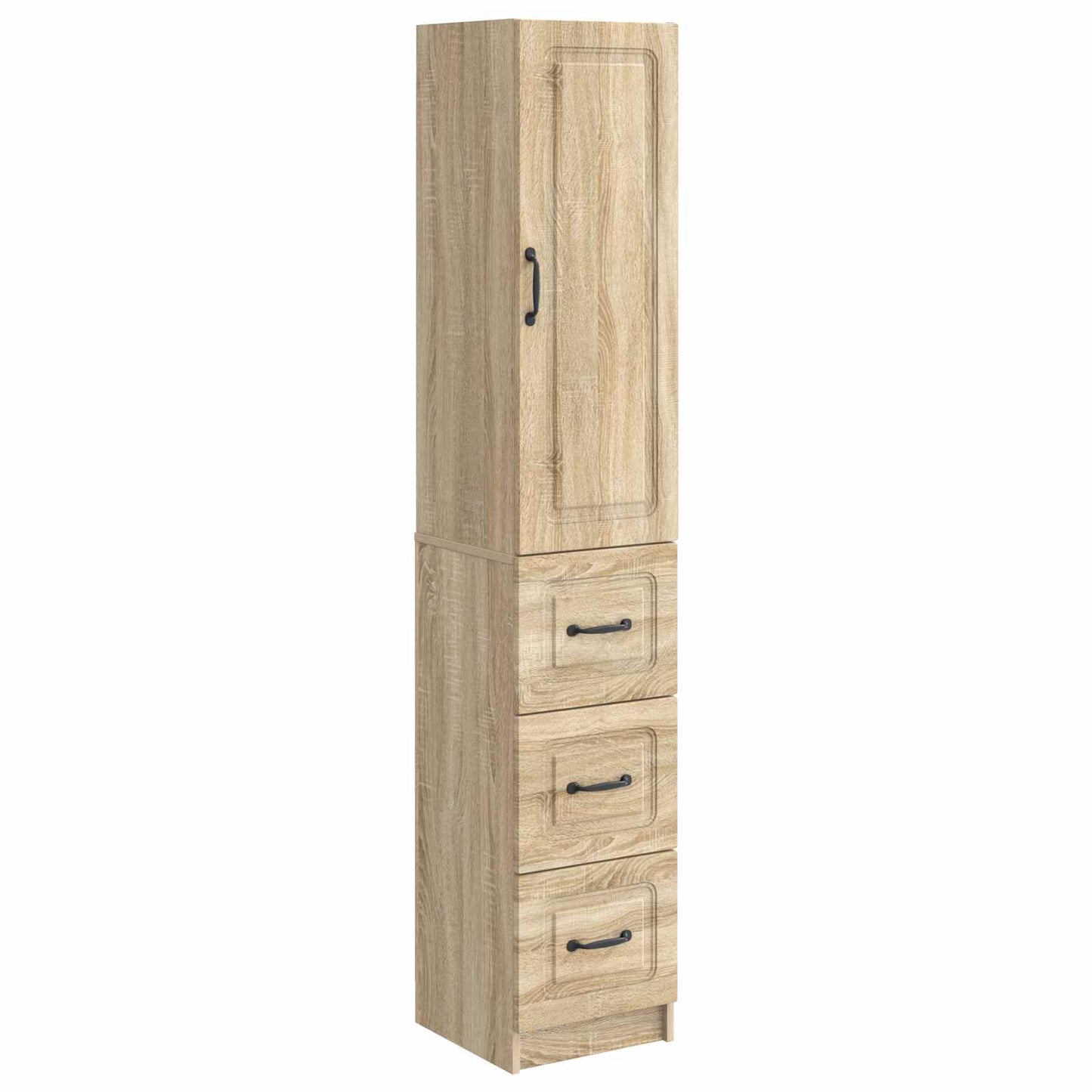 Cabinet Set 2 pcs 33 x 34.5 x 87 cm Engineered Wood Sonoma Oak