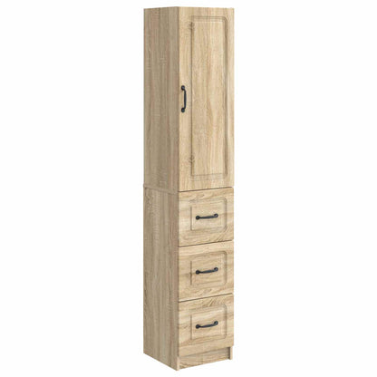 Cabinet Set 2 pcs 33 x 34.5 x 87 cm Engineered Wood Sonoma Oak