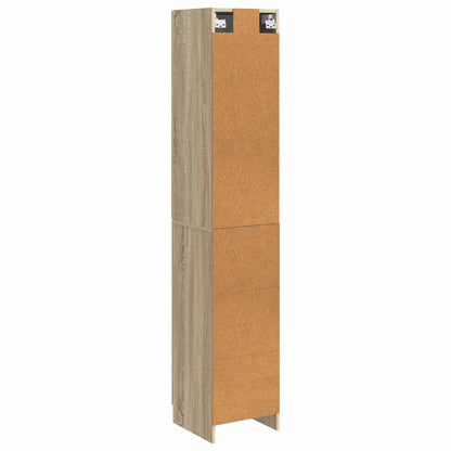Cabinet Set 2 pcs 33 x 34.5 x 87 cm Engineered Wood Sonoma Oak