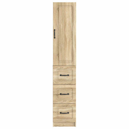 Cabinet Set 2 pcs 33 x 34.5 x 87 cm Engineered Wood Sonoma Oak