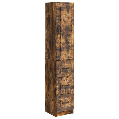 Cabinet Set 2 pcs 33 x 34.5 x 87 cm Engineered Wood Smoked Oak