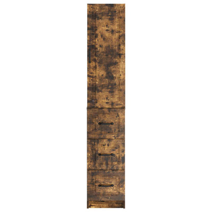 Cabinet Set 2 pcs 33 x 34.5 x 87 cm Engineered Wood Smoked Oak