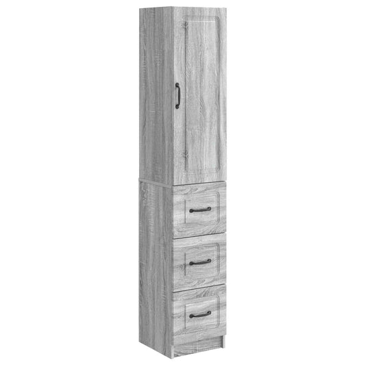 Cabinet Set 2 pcs Grey Sonoma 33 x 34.5 x 87 cm Engineered Wood