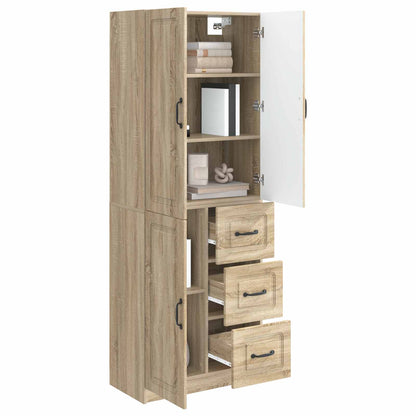 Cabinet Set 2 pcs Sonoma Oak Engineered Wood