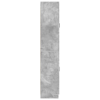 Cabinet Set 2 pcs Concrete Grey Engineered Wood