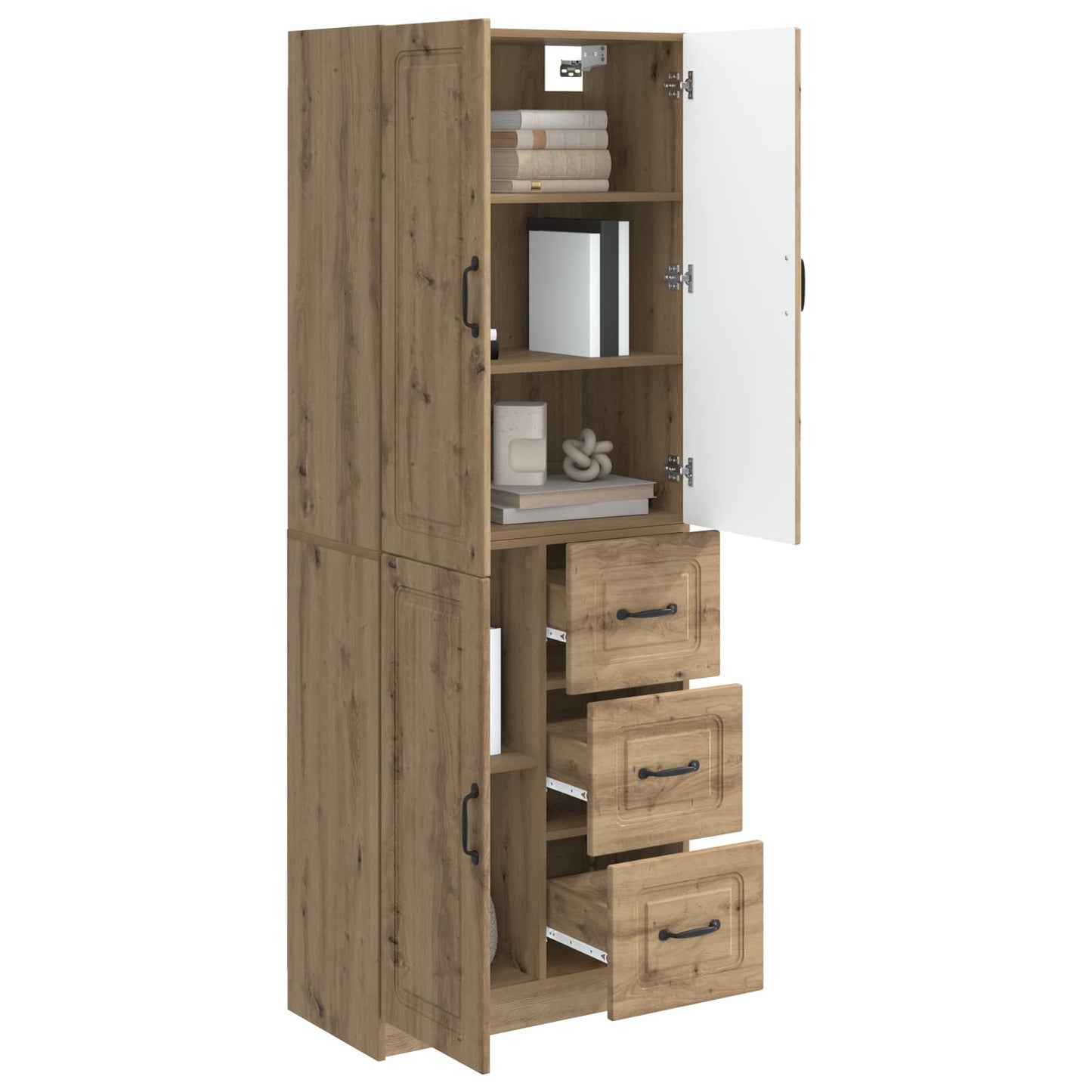 Cabinet Set 2 pcs Artisan Oak Engineered Wood