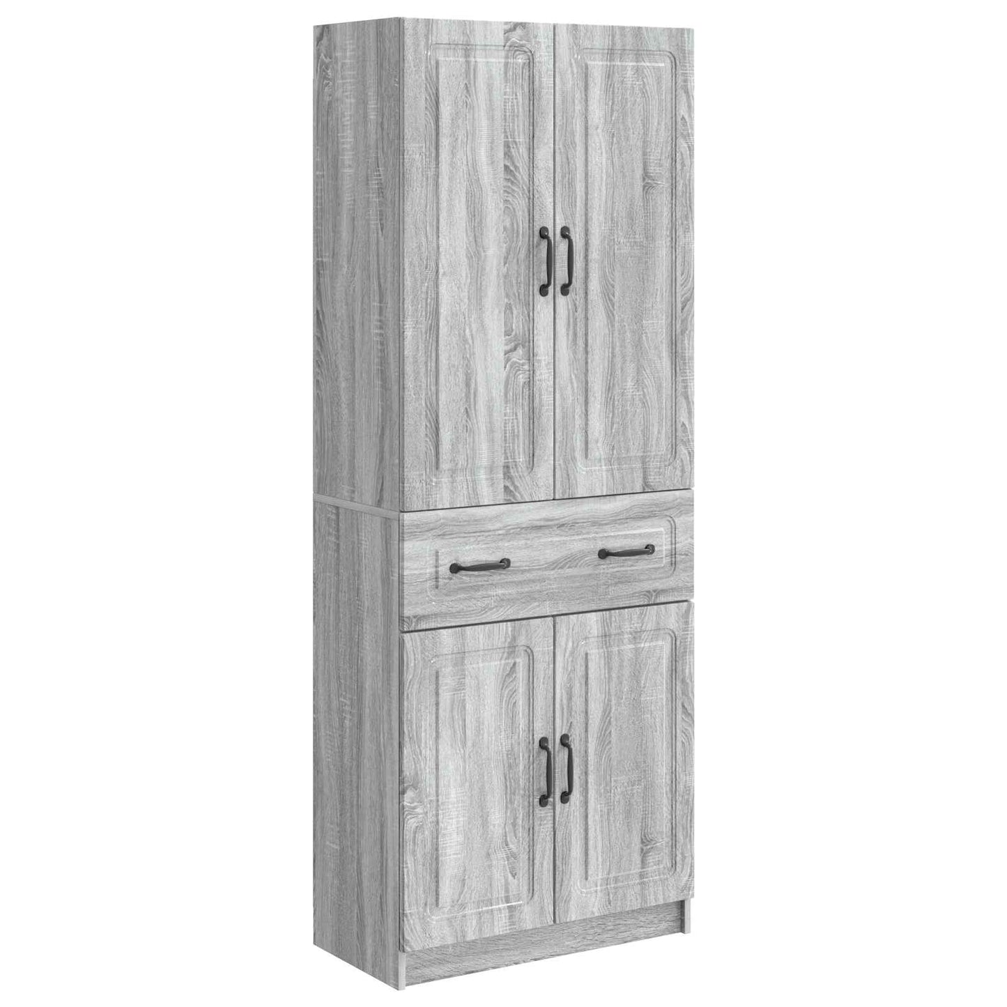 Cabinet Set 2 pcs Grey Sonoma Engineered Wood
