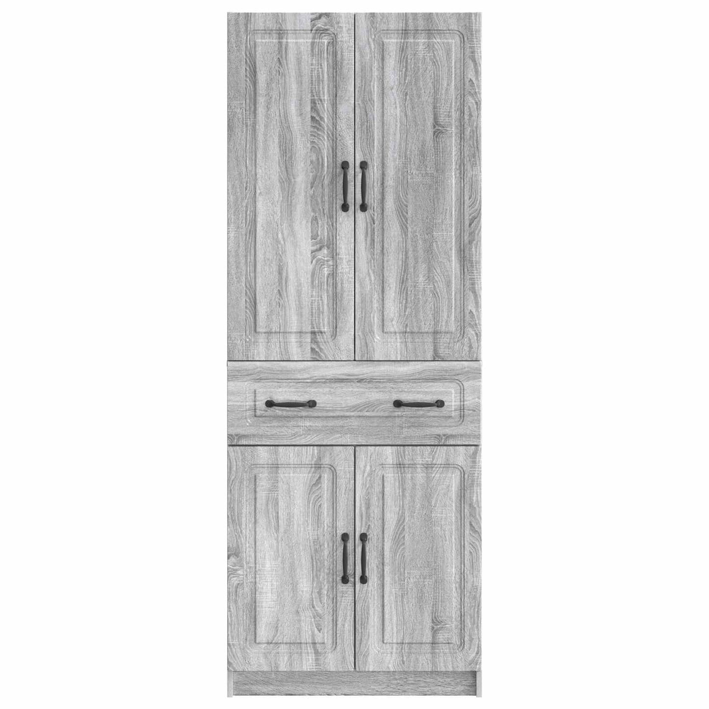 Cabinet Set 2 pcs Grey Sonoma Engineered Wood