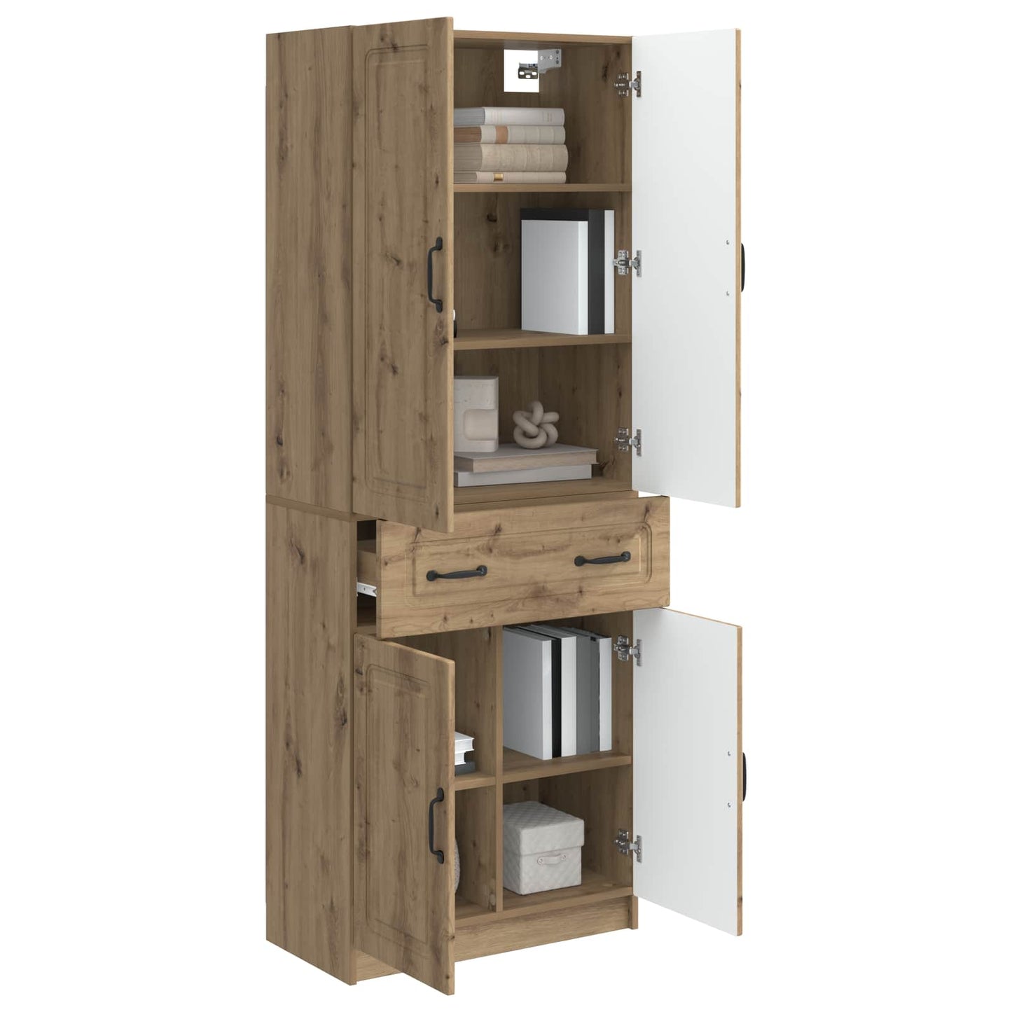 Cabinet Set 2 pcs Engineered Wood