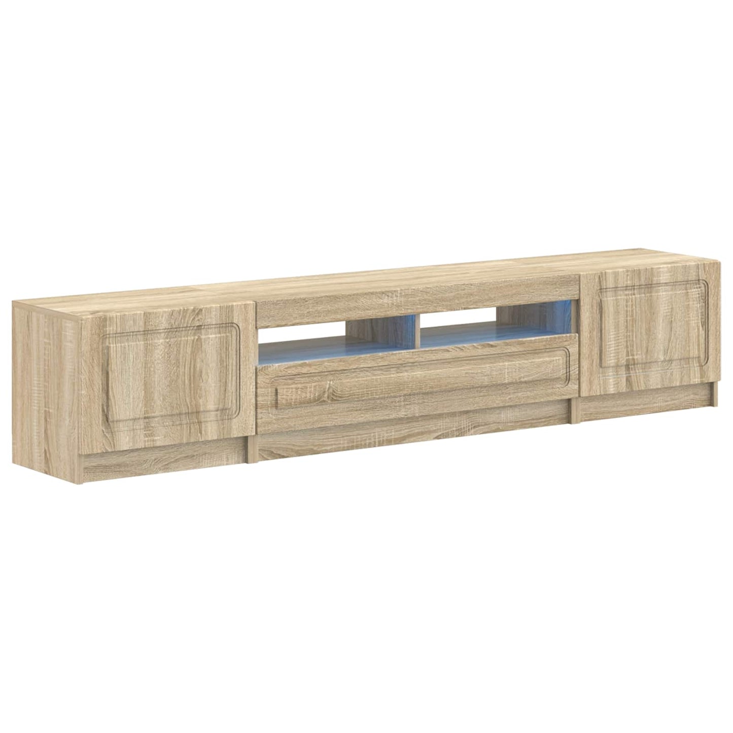 5 Piece LED TV Cabinet Sonoma Oak Engineered Wood