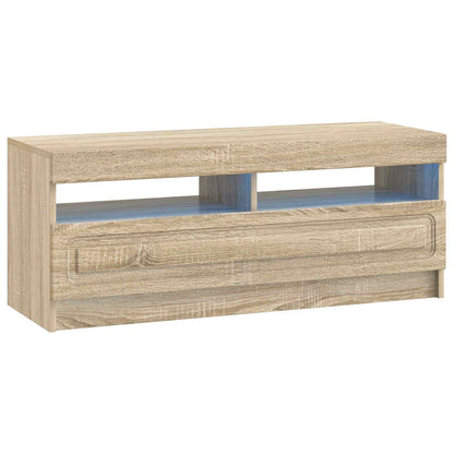 5 Piece LED TV Cabinet Sonoma Oak Engineered Wood