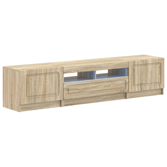 LED TV Cabinet UTRECHT 3 pcs Sonoma Oak Engineered Wood