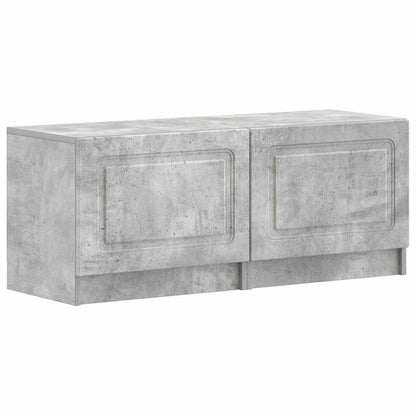 5 Piece LED TV Cabinet Concrete Grey Engineered Wood