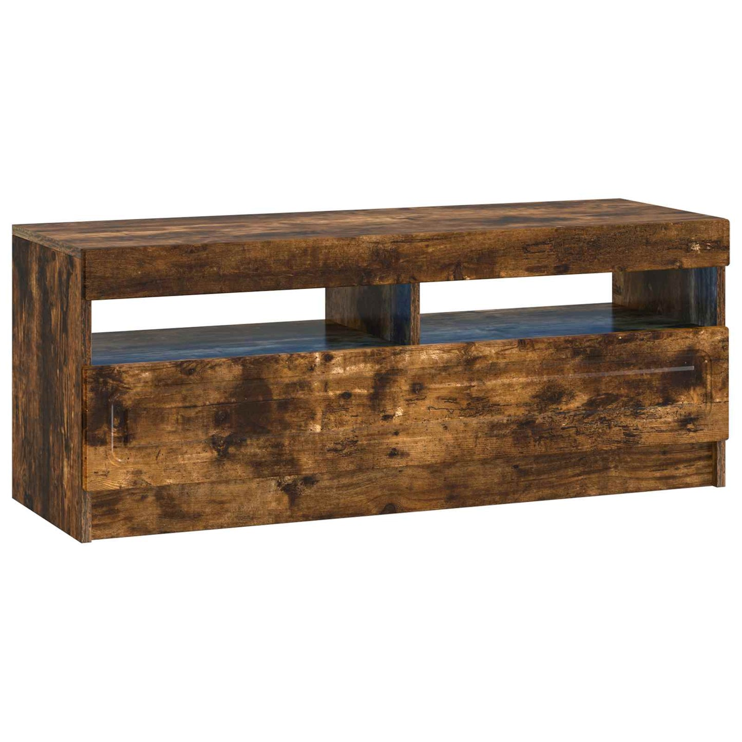 5 Piece LED TV Cabinet Smoked Oak Engineered Wood