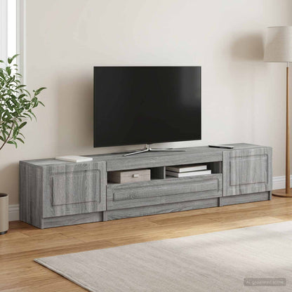 5 Piece LED TV Cabinet Grey Sonoma Engineered Wood