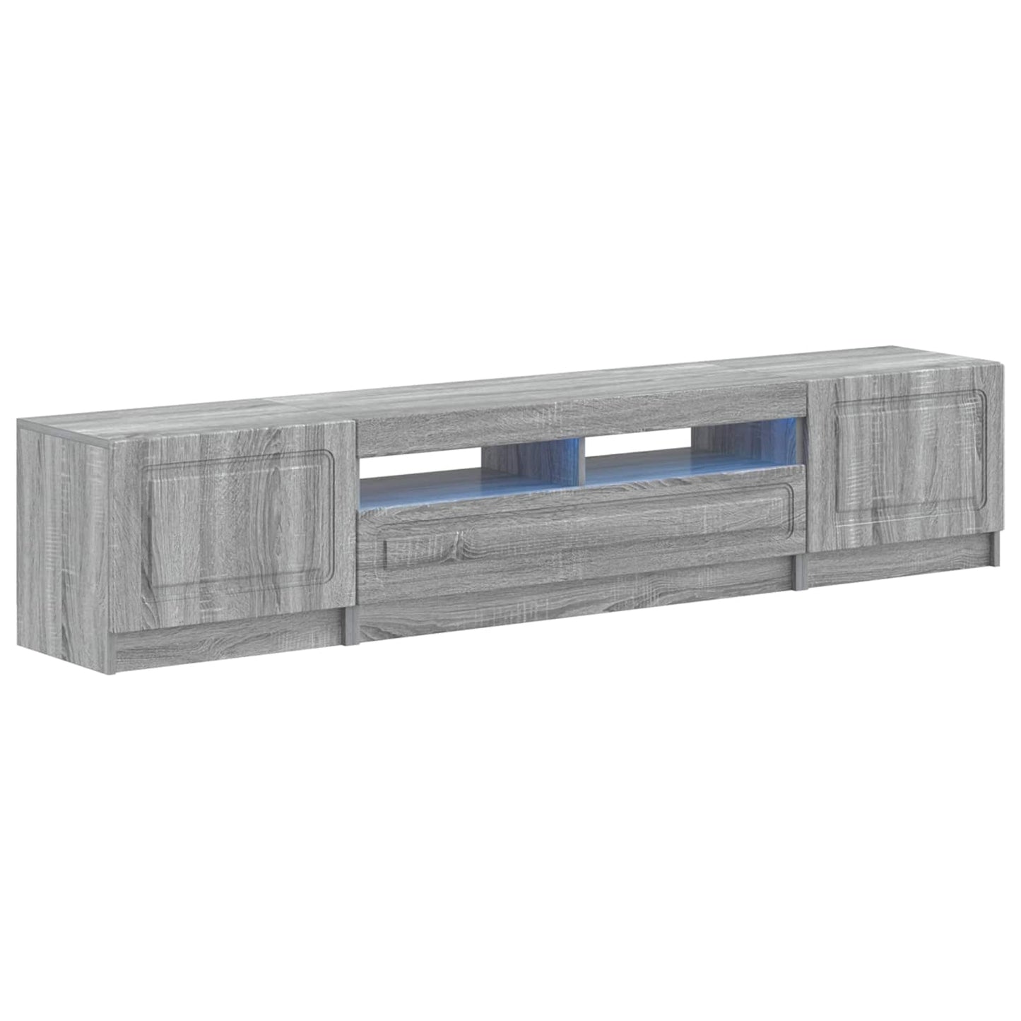 5 Piece LED TV Cabinet Grey Sonoma Engineered Wood