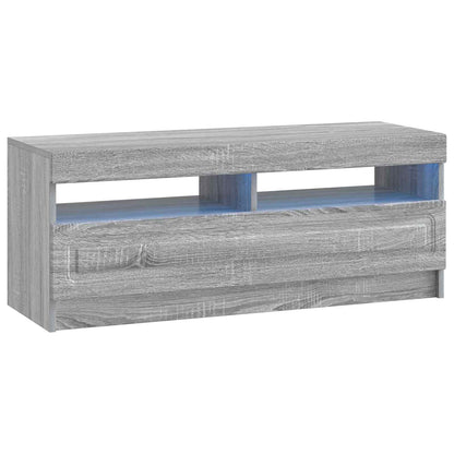 5 Piece LED TV Cabinet Grey Sonoma Engineered Wood