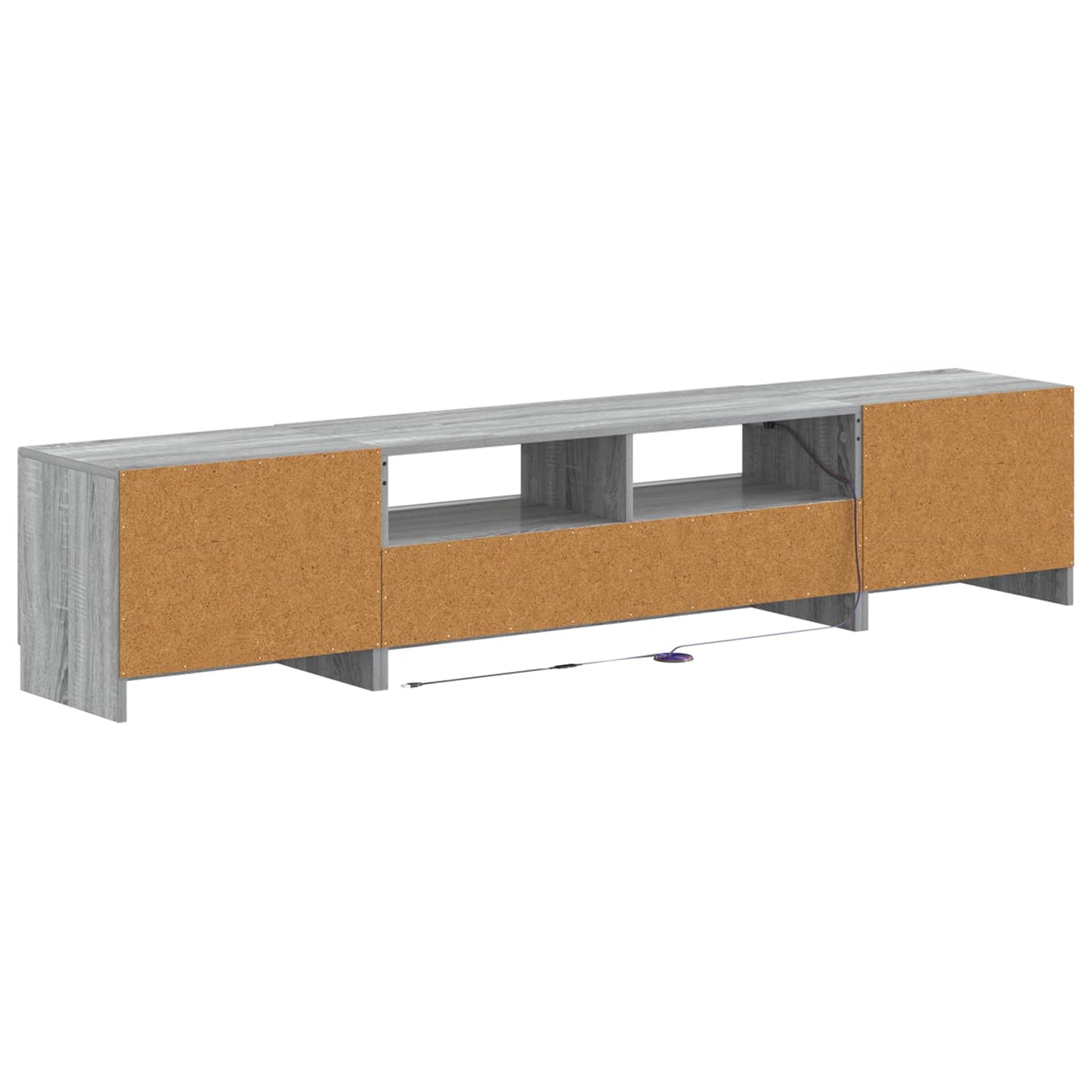 5 Piece LED TV Cabinet Grey Sonoma Engineered Wood