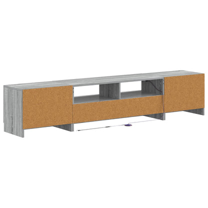 5 Piece LED TV Cabinet Grey Sonoma Engineered Wood