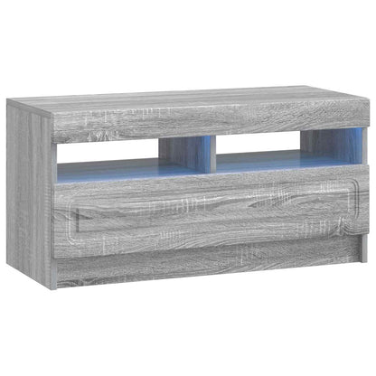 5 Piece LED TV Cabinet Grey Sonoma Engineered Wood