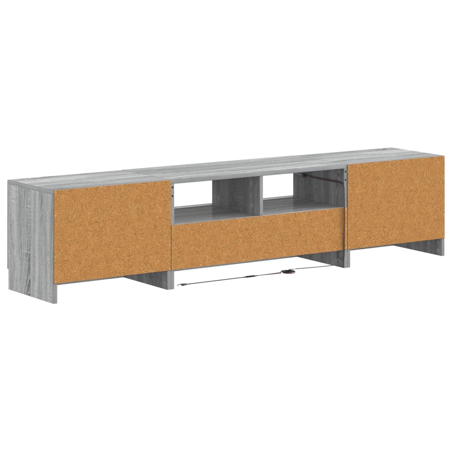 5 Piece LED TV Cabinet Grey Sonoma Engineered Wood