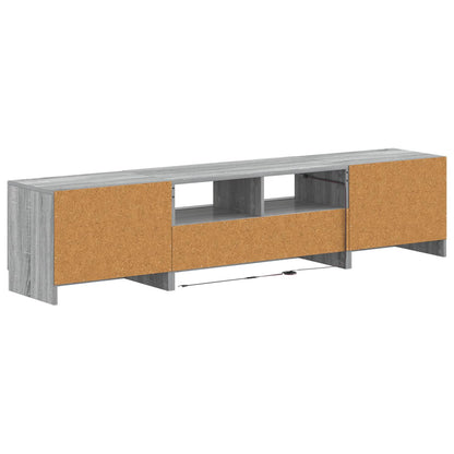 5 Piece LED TV Cabinet Grey Sonoma Engineered Wood