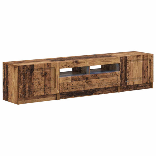LED TV Cabinet UTRECHT 3 pcs Old Wood Engineered Wood