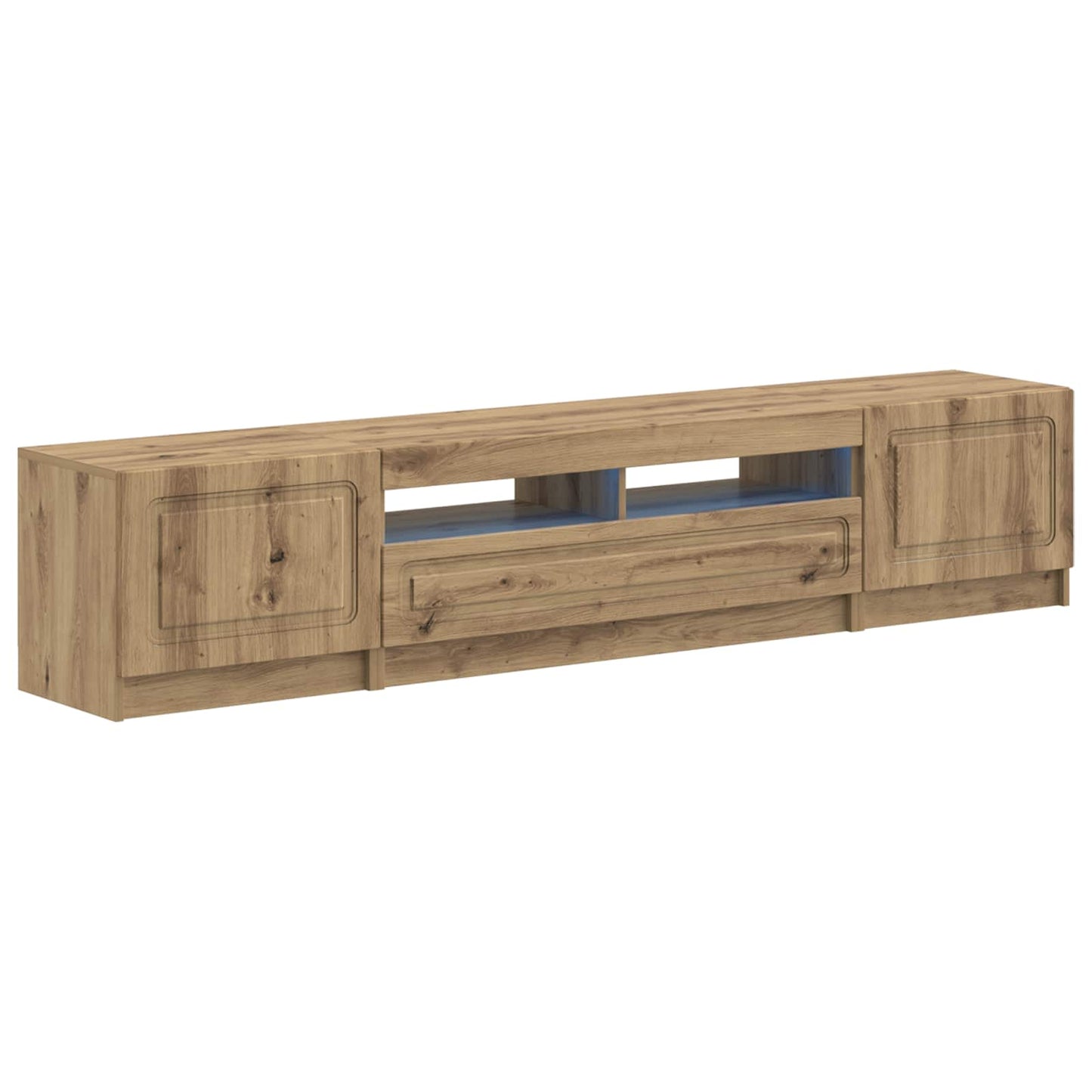 5 Piece LED TV Cabinet Artisan Oak Engineered Wood