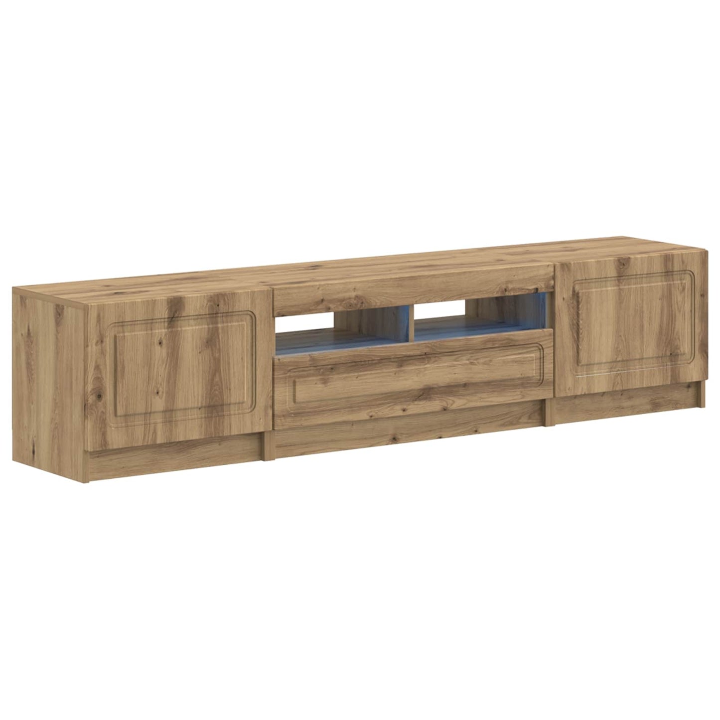 5 Piece LED TV Cabinet Artisan Oak Engineered Wood