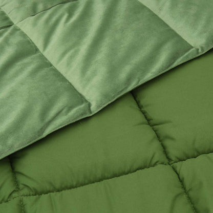 Full Year Duvet Quilted Green 200 x 220 cm Microfiber