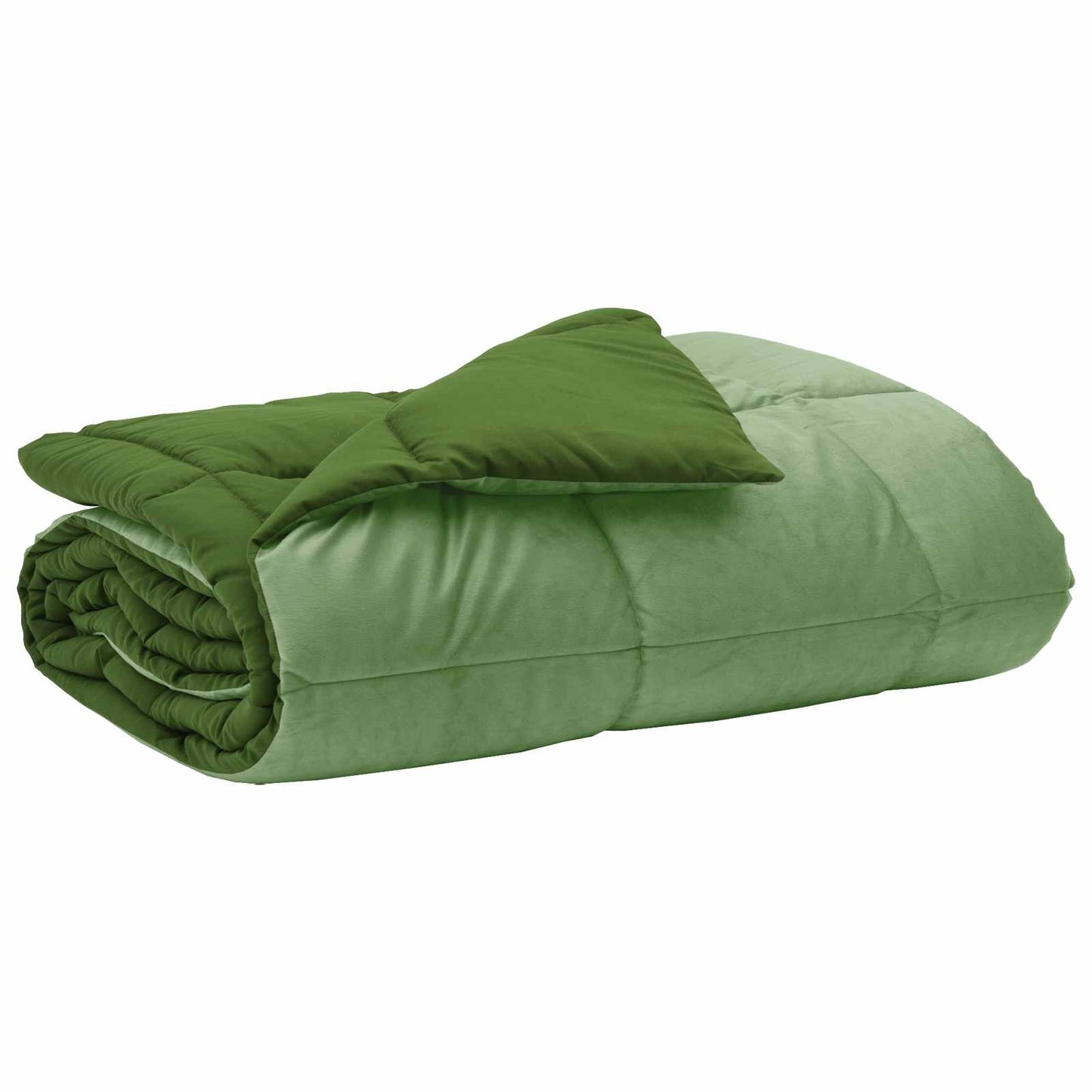 Full Year Duvet Quilted Green 200 x 220 cm Microfiber