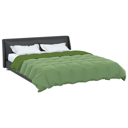 Full Year Duvet Quilted Green 200 x 220 cm Microfiber