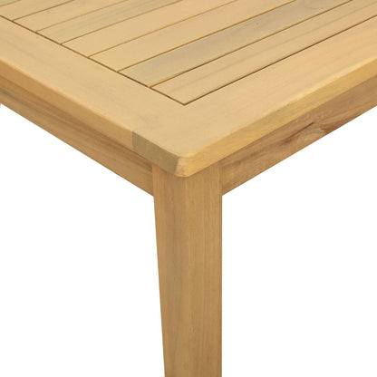 Coffee Table Light Acacia 85 x 85 x 45 cm Solid Acacia Wood
