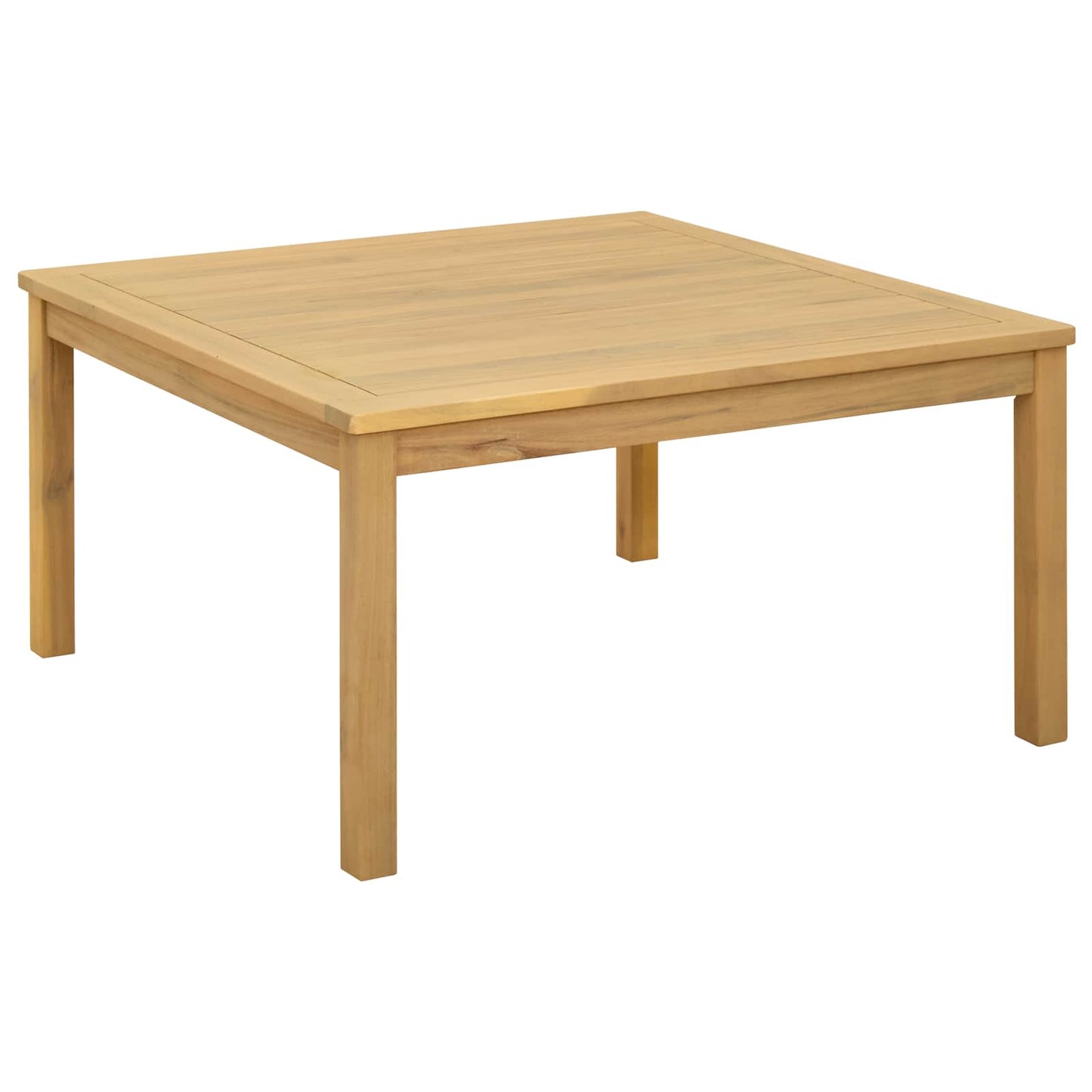 Coffee Table Light Acacia 85 x 85 x 45 cm Solid Acacia Wood