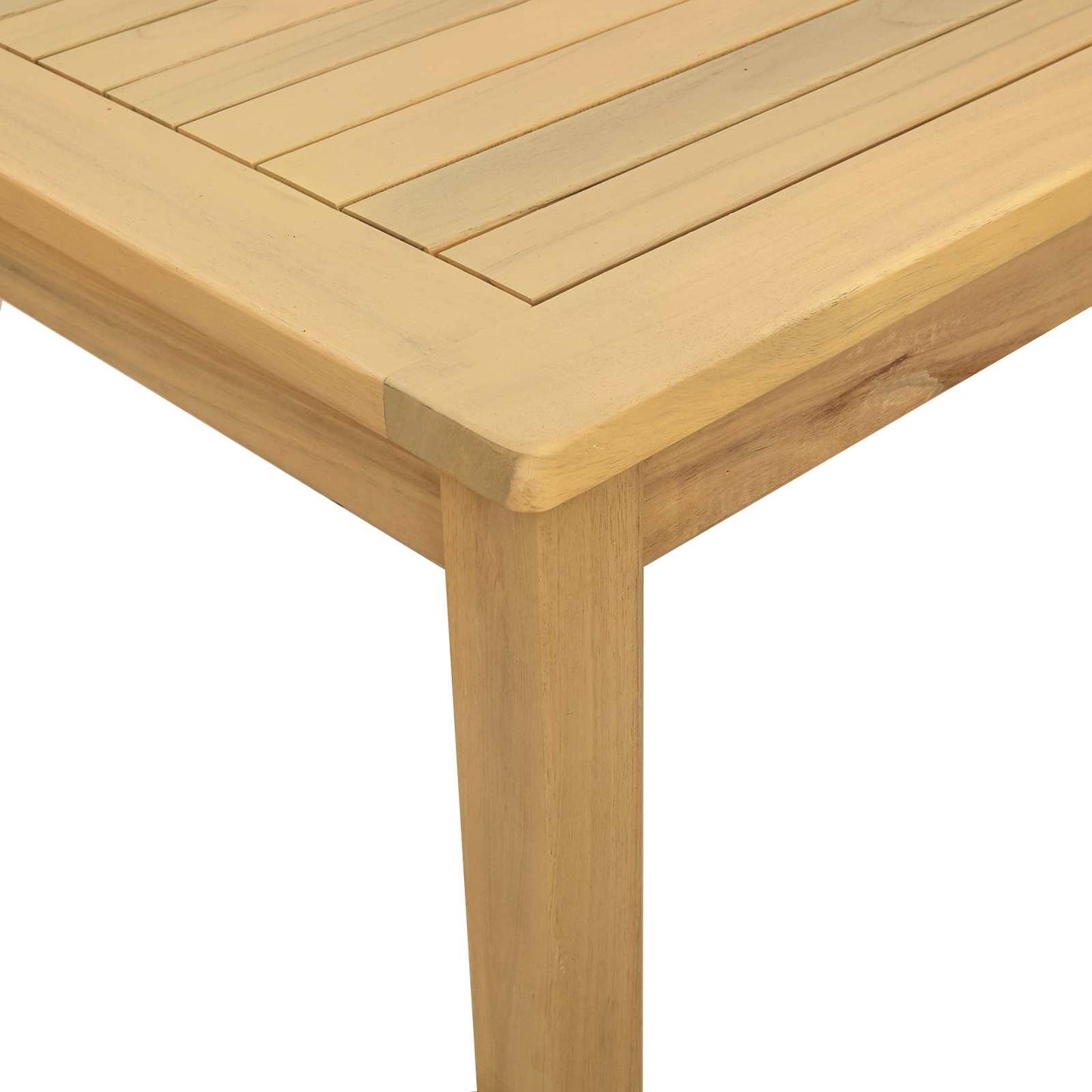 Coffee Table Light Acacia 110 x 110 x 45 cm Solid Acacia Wood