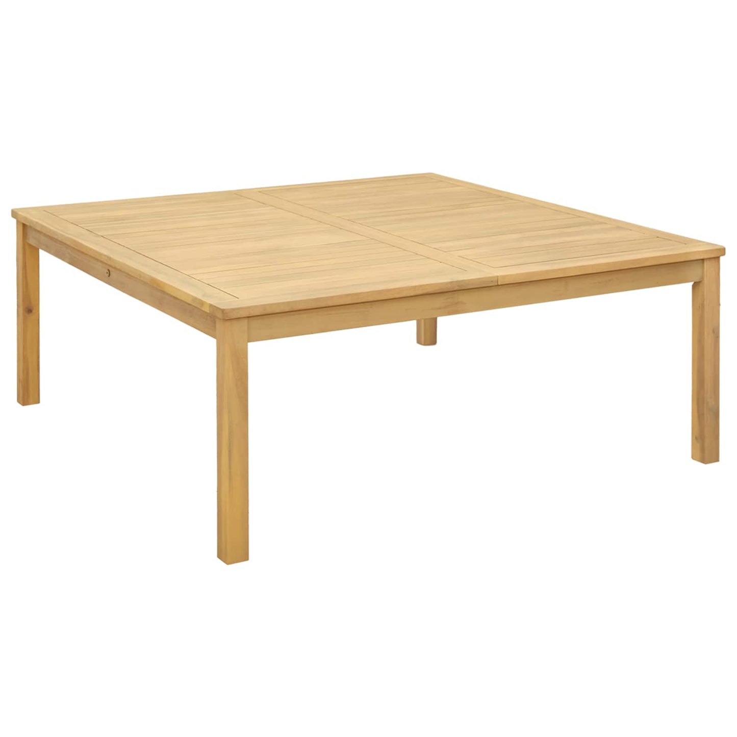 Coffee Table Light Acacia 110 x 110 x 45 cm Solid Acacia Wood