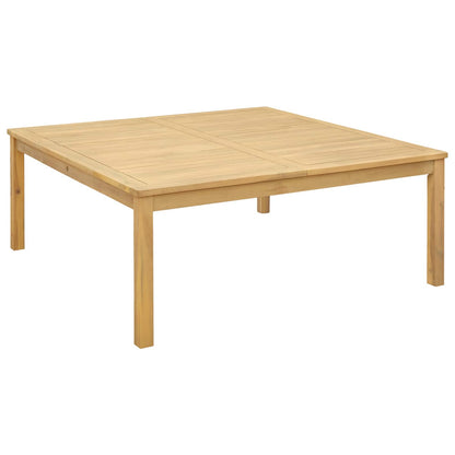 Coffee Table Light Acacia 110 x 110 x 45 cm Solid Acacia Wood