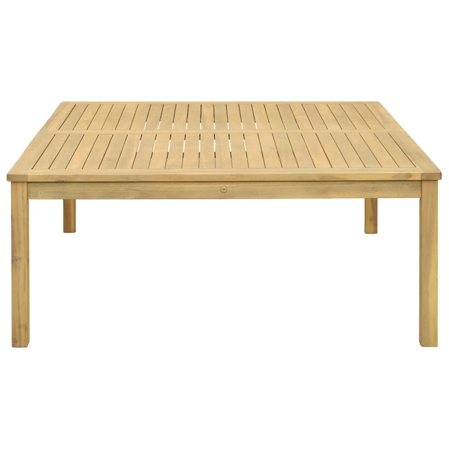 Coffee Table Light Acacia 110 x 110 x 45 cm Solid Acacia Wood