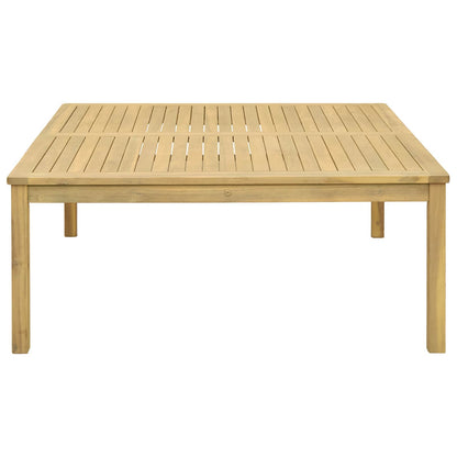 Coffee Table Light Acacia 110 x 110 x 45 cm Solid Acacia Wood