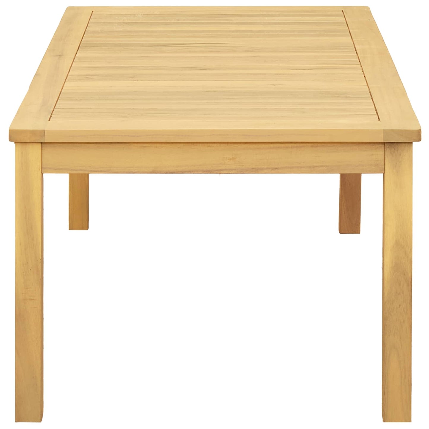 Coffee Table Light Acacia 110 x 60 x 45 cm Solid Acacia Wood