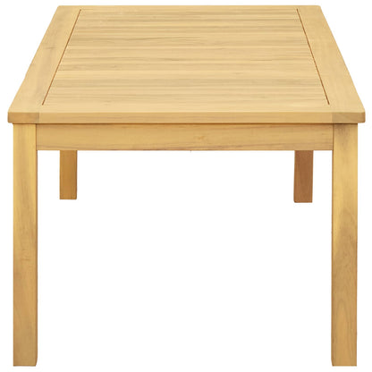 Coffee Table Light Acacia 110 x 60 x 45 cm Solid Acacia Wood